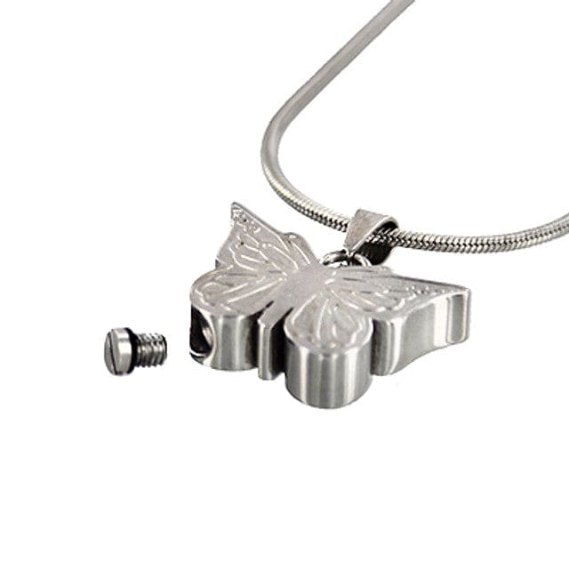 Small Butterfly Animal Ashes Necklace Pendant