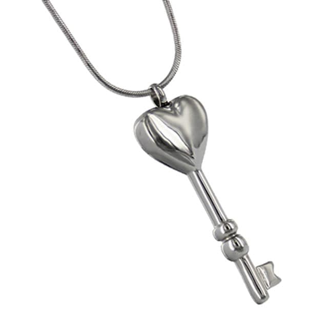 Key To My Heart Ashes Necklace Pendant