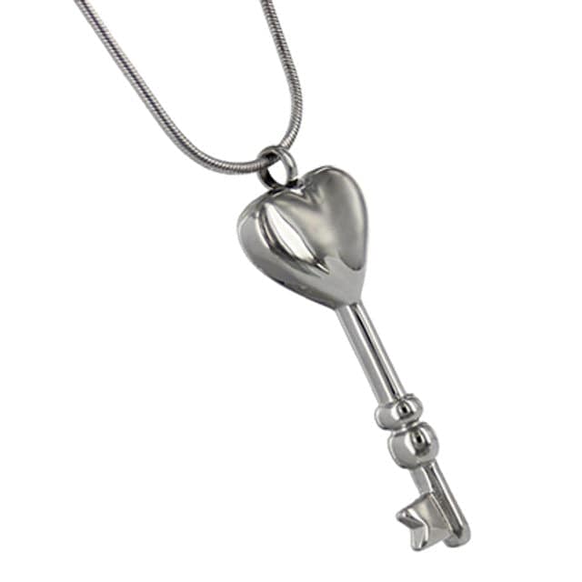 Key To My Heart Ashes Necklace Pendant