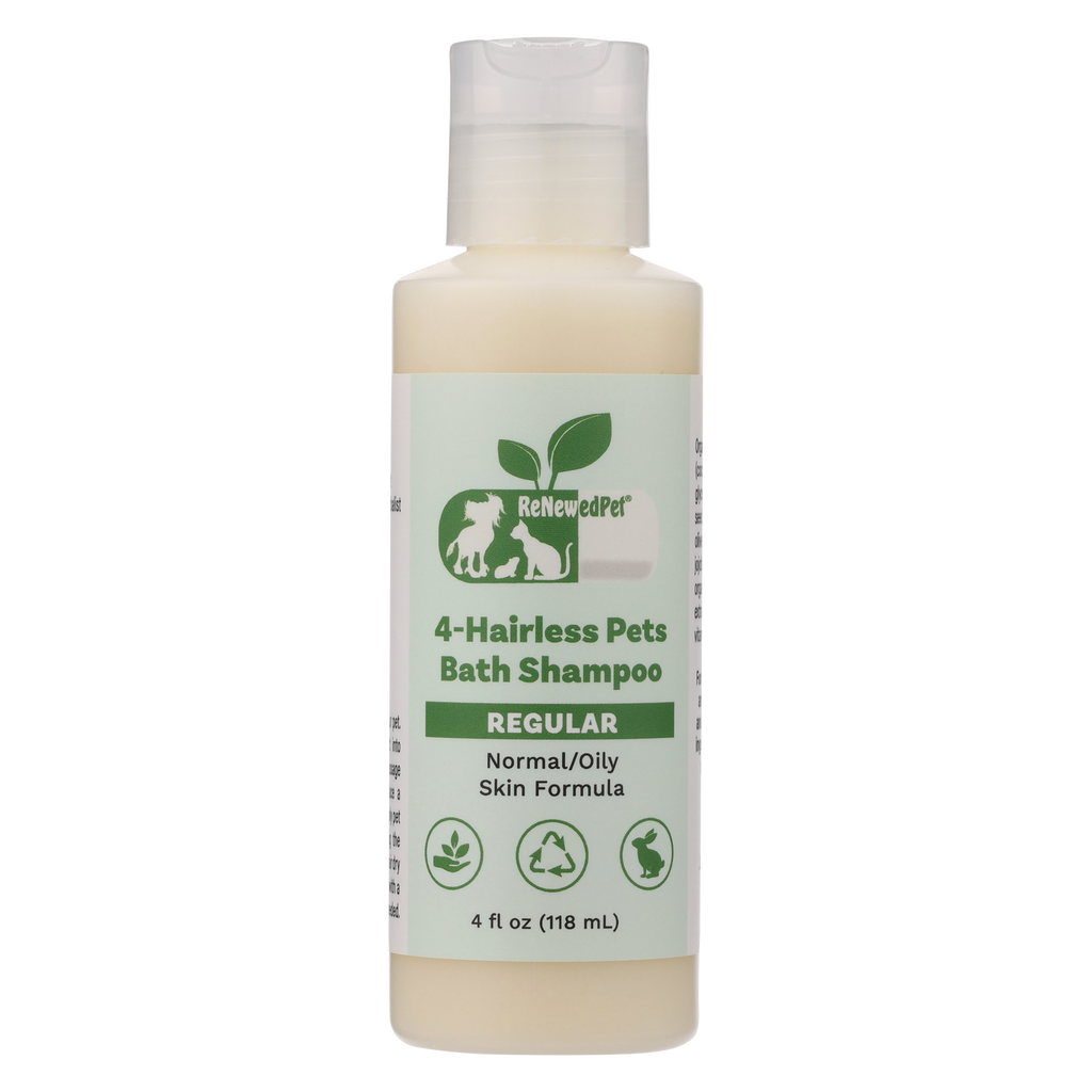 4-HAIRLESS PETS PETS REGULAR SHAMPOO HALF SIZE 4 OZ. ($4.48 oz.)