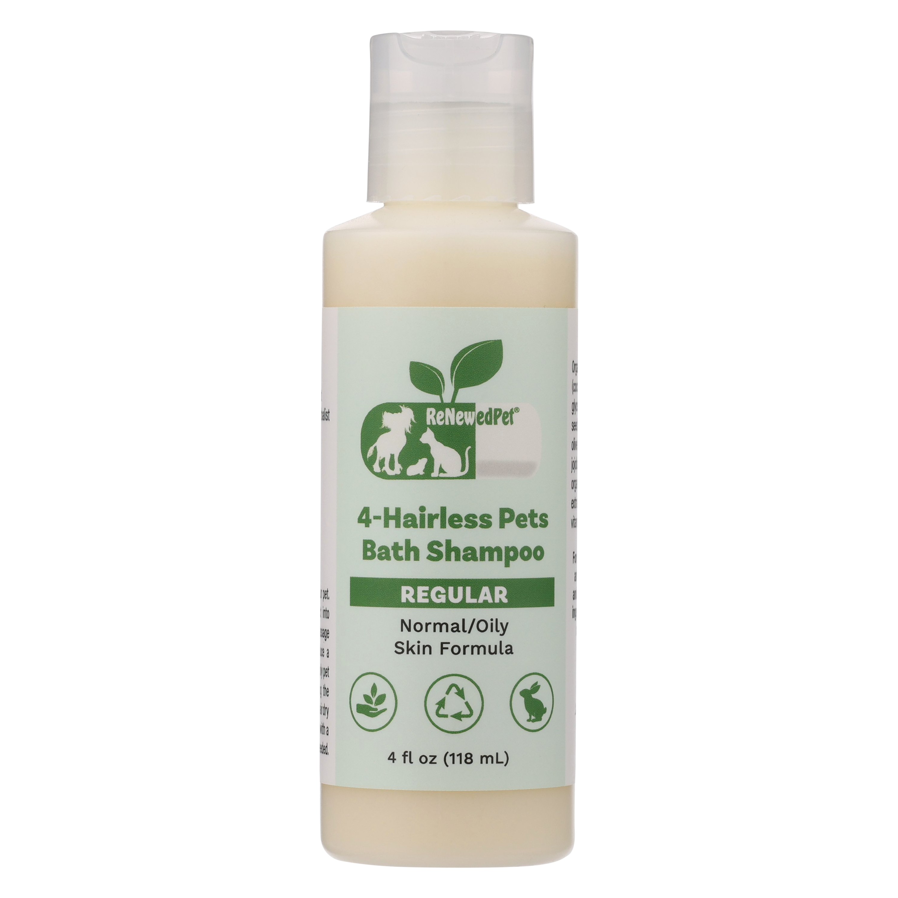 4-HAIRLESS PETS PETS REGULAR SHAMPOO HALF SIZE 4 OZ. ($4.48 oz.)