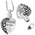 Always In My Heart Ashes Necklace Pendant