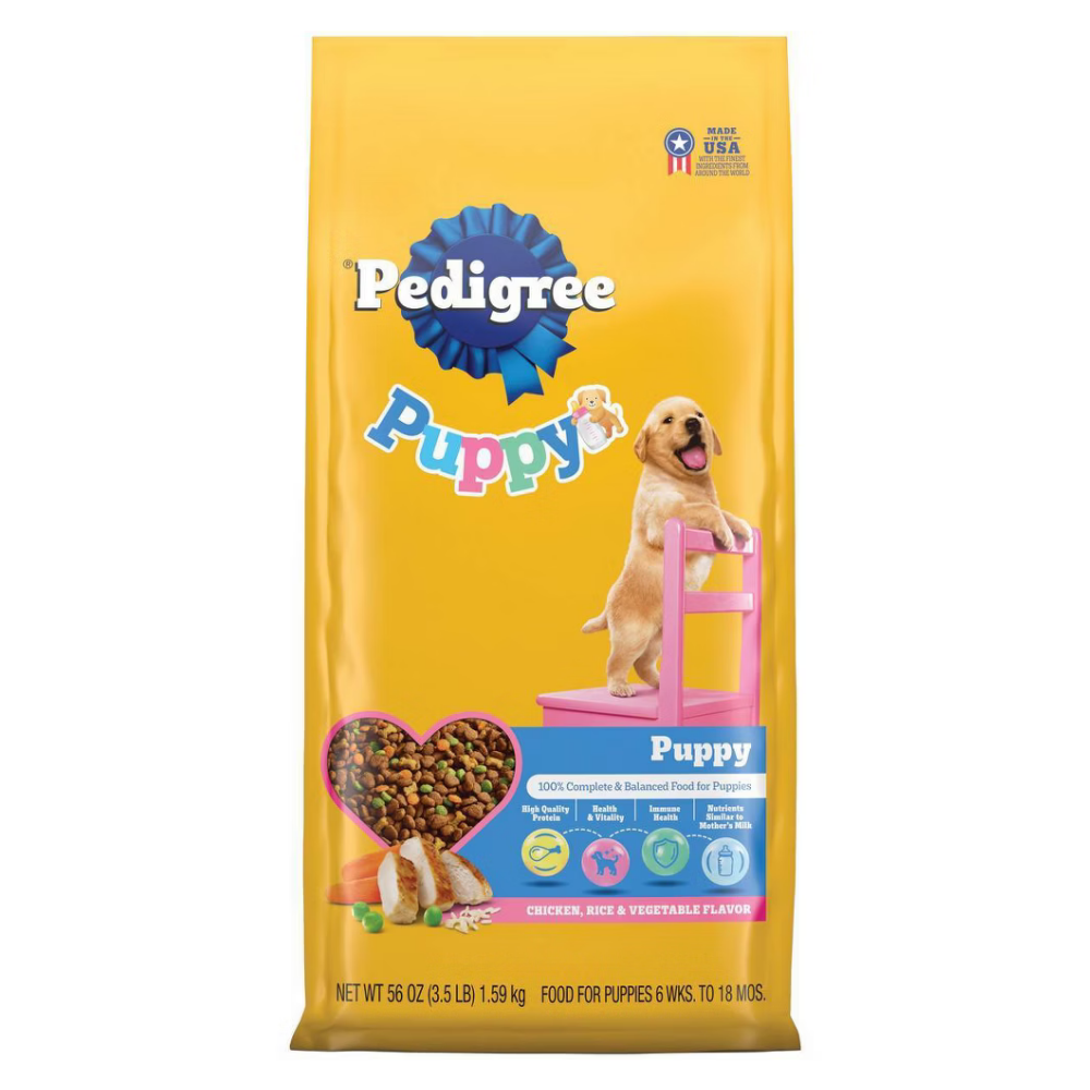 Pedigree Chicken, Rice and Vegetable Flavor Puppy Dry Dog Food (3.5lbs) Default Title