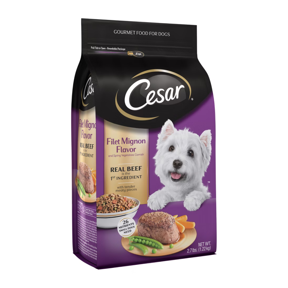 Cesar Small Breed Filet Mignon And Spring Vegetables Dry Dog Food Adult (2.7 lbs) Default Title
