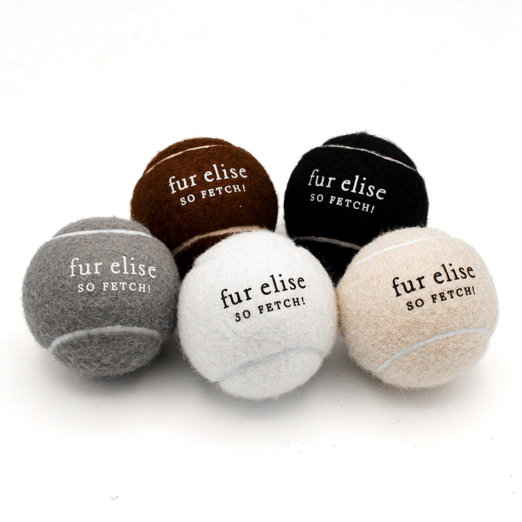 Fur Elise So Fetch! Tennis Ball - Ivory