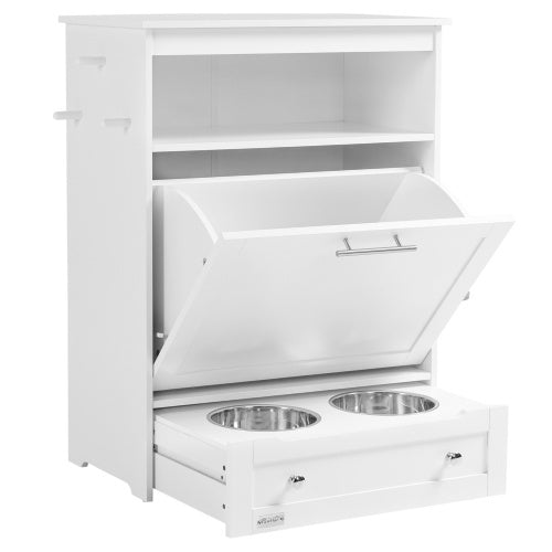 Pet Feeder Station Lockers White