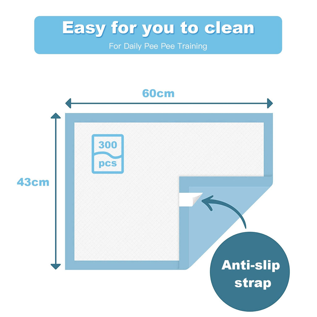 300 Pieces 17 x 24 Inch Pet Wee Pee Piddle Pad