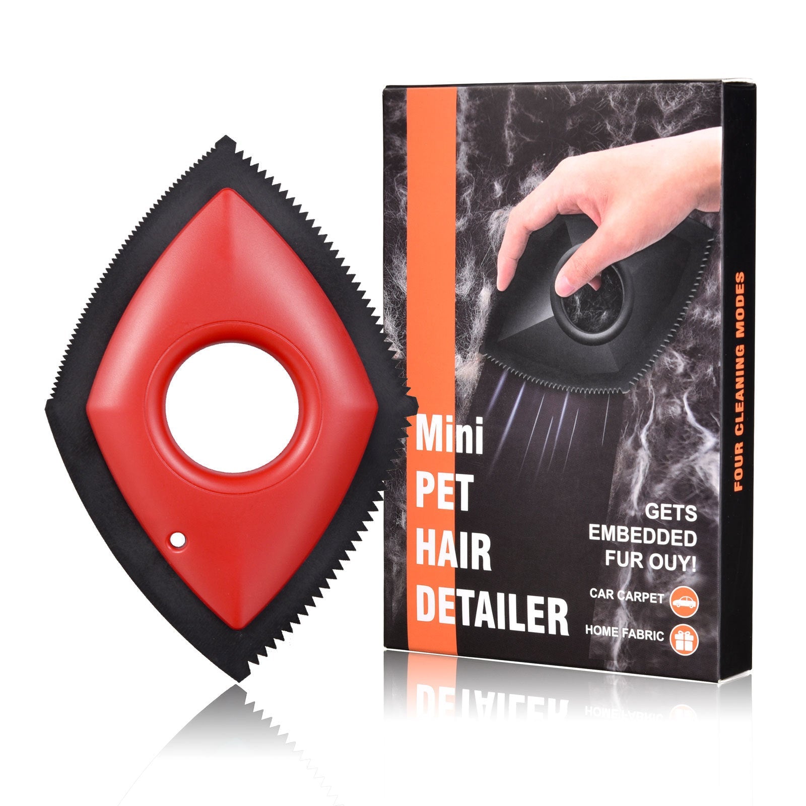 Pet Hair Remover Professional Hair Removal Tool For Cars Carpets Fur Catcher Cleaning Products Accessories Red
