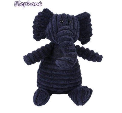 Vocal Animal Plush for Pet Dog Molar Teeth Cleaning Training Elephant