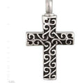 Zed's Cross Cremation Necklace Pendant