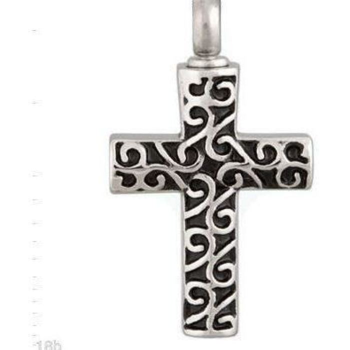 Zed's Cross Cremation Necklace Pendant