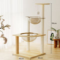 Cat Tree Space Capsule Villa Toy Wood Color N15