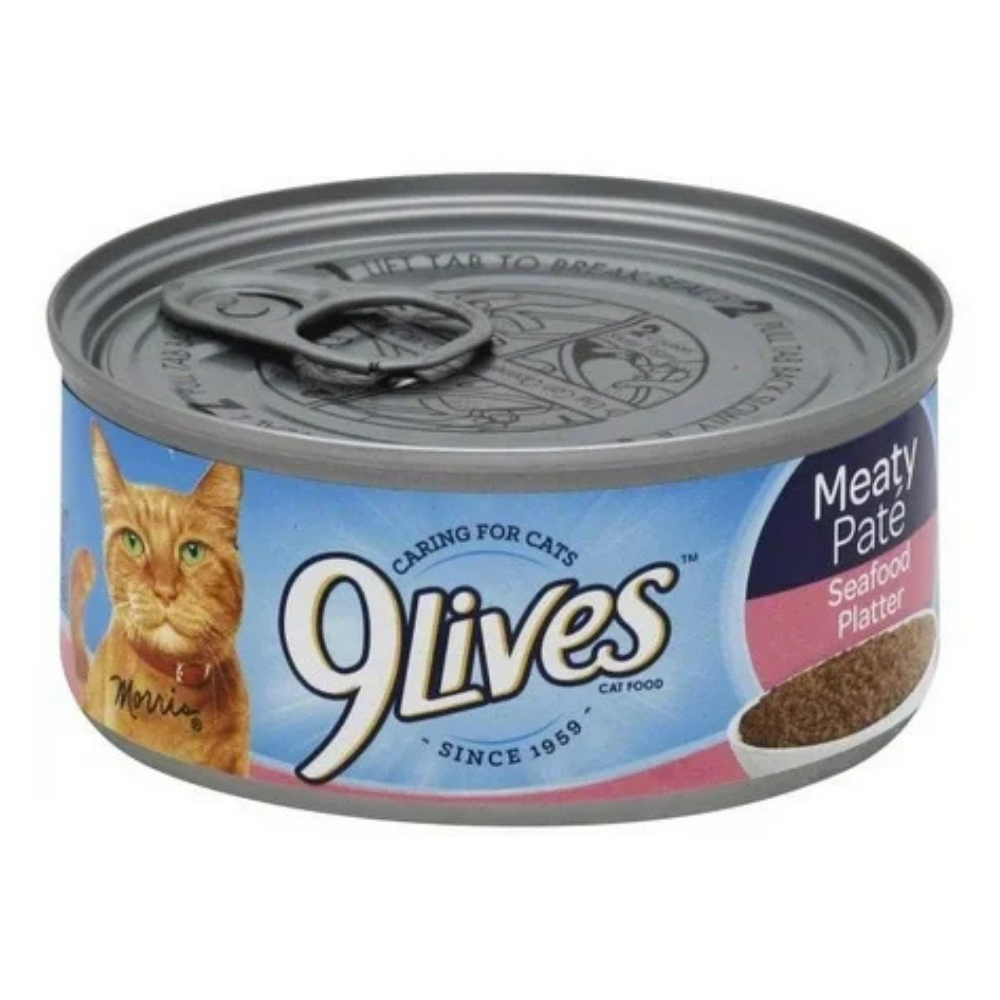9Lives Meaty Paté Seafood Platter Wet Cat Food (5.5oz) Default Title