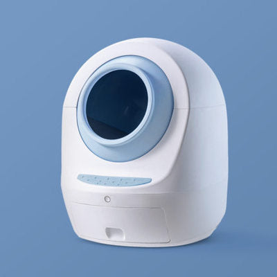 Automatic Enclosed Wi-Fi Smart Cat Litter Box Blue 220V US