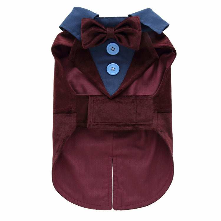 Pet Supplies Clothing Dog Dress Tuxedo B Coffee