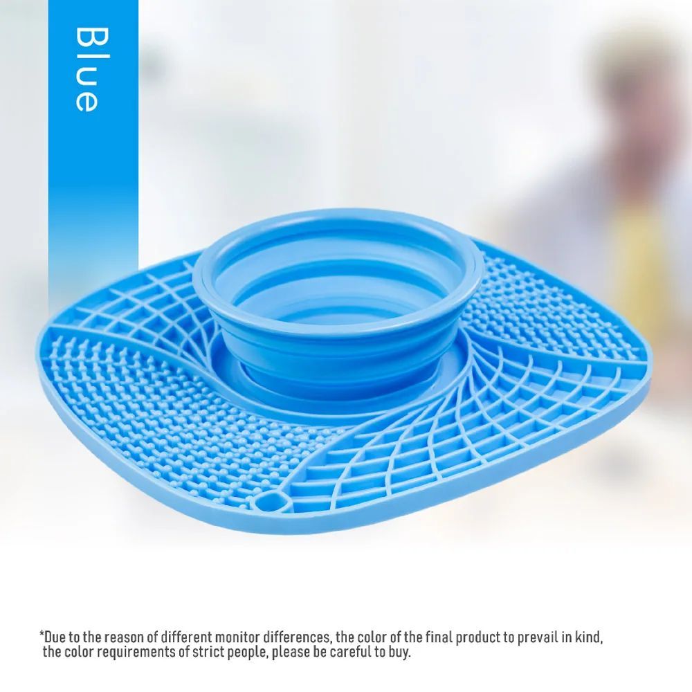 Pet Dog Slow Feeder Bowl Non Slip Puzzle Bowl Anti-Gulping Pet Slower Food Feeding Dishes Cat Bowl For Small Medium Dogs BLUE