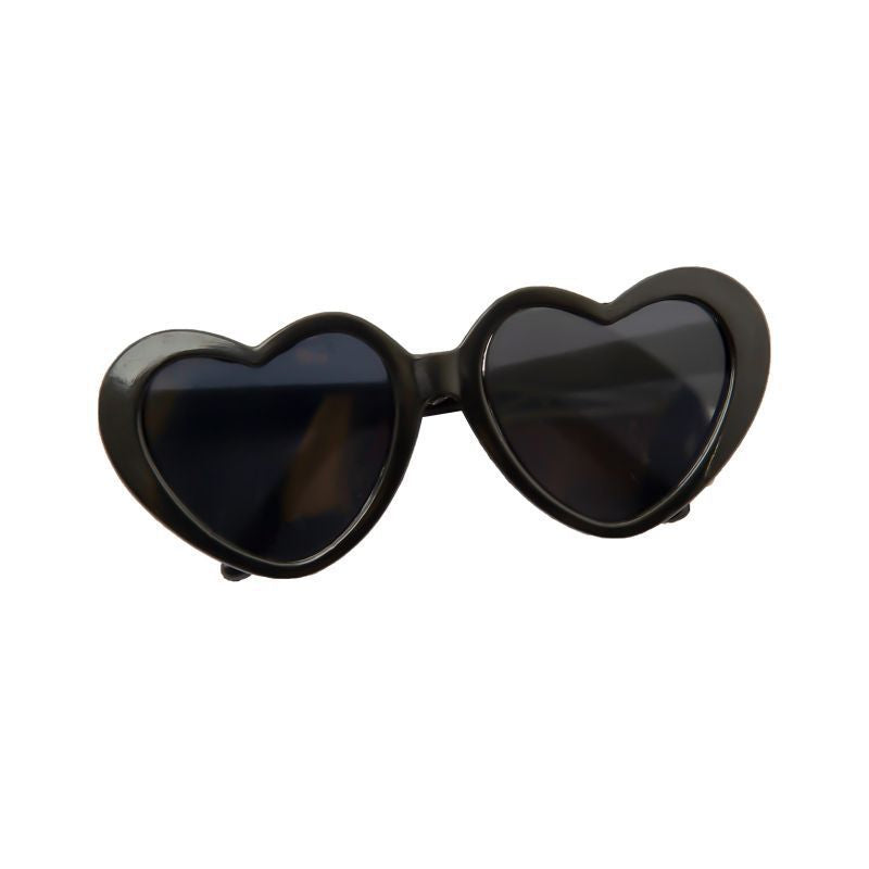 Creative Love Pet Dog Cat Creative Sunglasses Sun Glasses with Accessories Photo 8*7.5*3cm Black