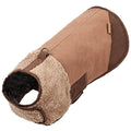 Windproof Reversible Dog Down Jacket – Warm Winter Vest | S–XL | 5 Colors Brown