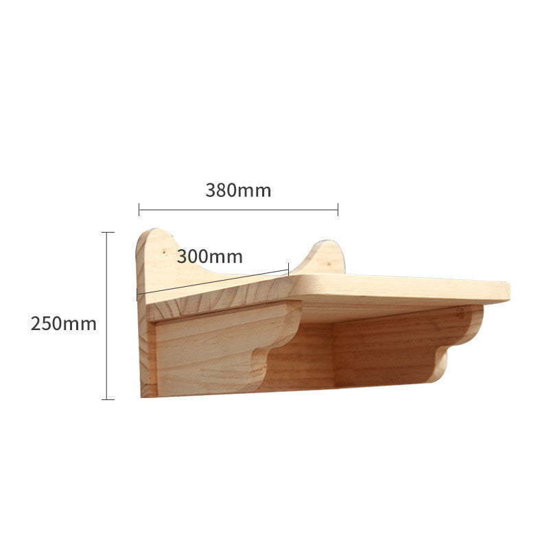 Pet Cat Climbing Frame Wall Type Solid Wood Wall Hanging Platform Ladder Pets Accessories Large jumping platform