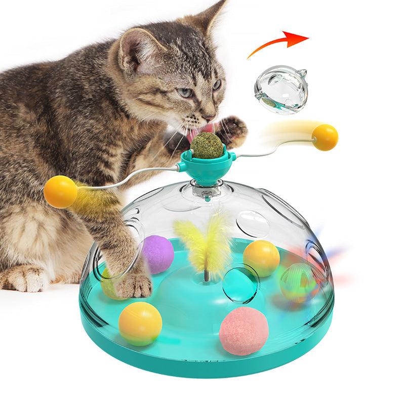 Whisker Wonderland: Interactive Cat Toy Extravaganza Cat Treasure Box Lake Blue