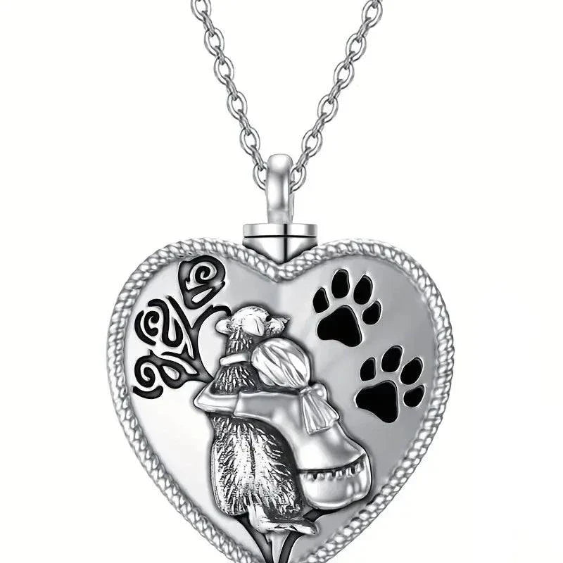 Pet Mans Best Friend Cremation Necklace Pendant