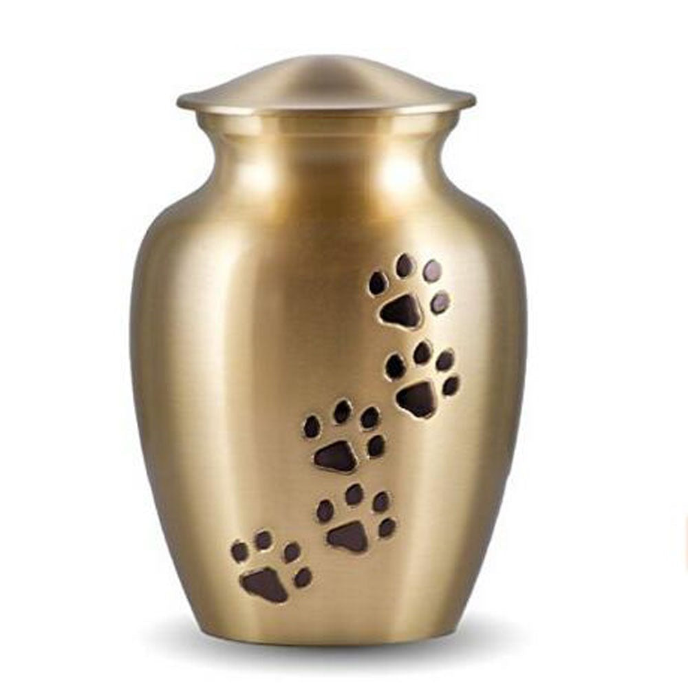 Memorial Pet Remains Urn Lettering Small Jar Pendant Gold black 70x50mm