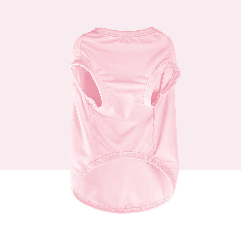 Pet Clothes Cool Summer Thin Small Medium Large Dogs Pet Products Pink
