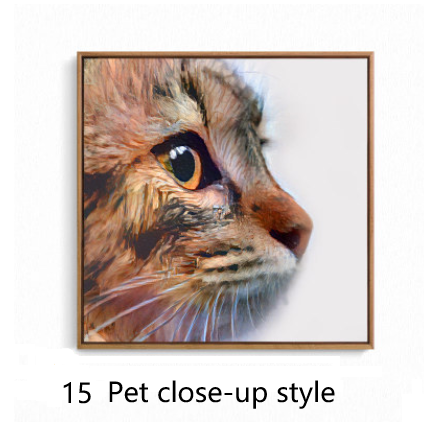Personalized pet portraits 15style 32x32cm