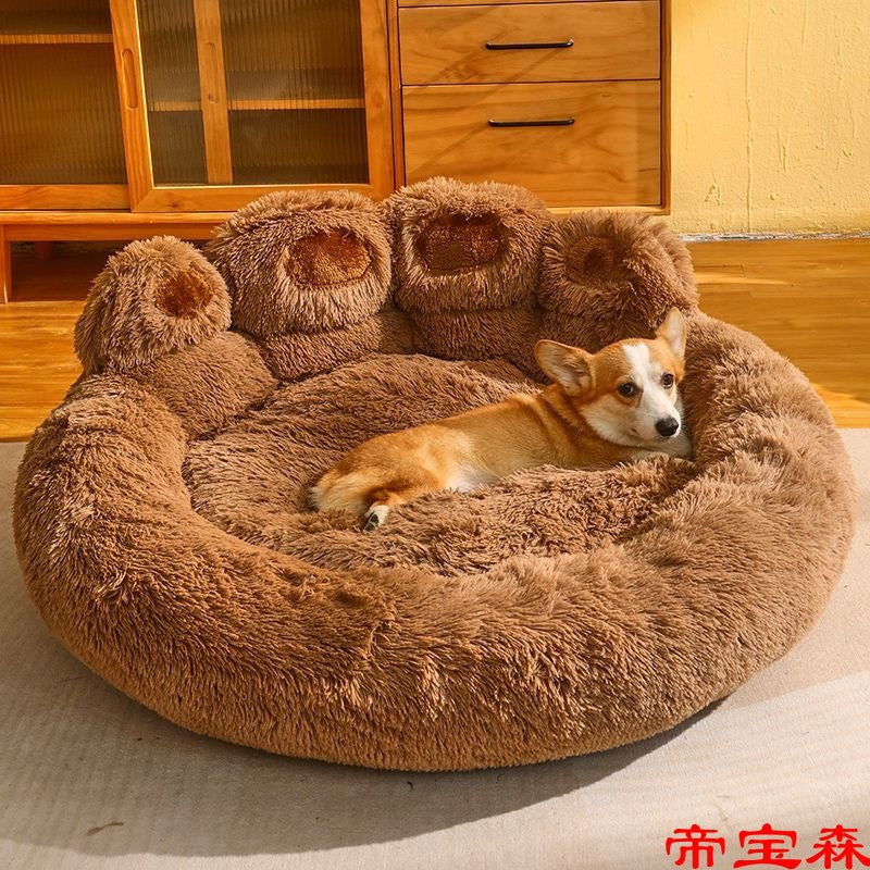 Kennel winter warm large dog Golden retriever bed Four seasons universal deep sleep cat kennel winter pet supplies