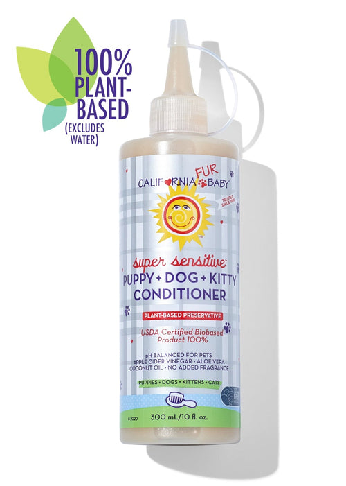 (No Fragrance) Super Sensitive™ Puppy + Dog + Kitty Conditioner 10oz 295mL