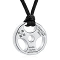 Weight Plate Ashes Necklace Pendant