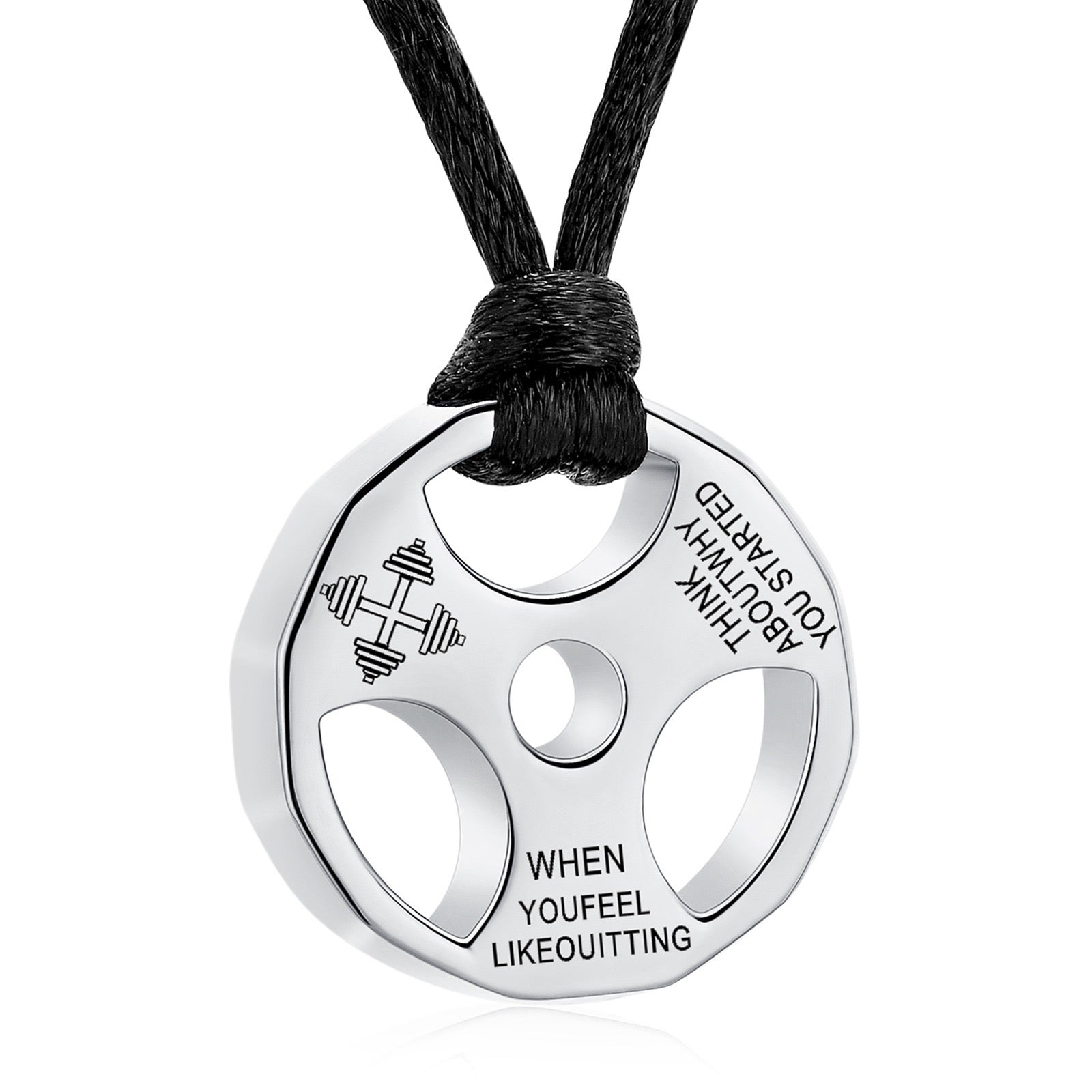 Weight Plate Ashes Necklace Pendant