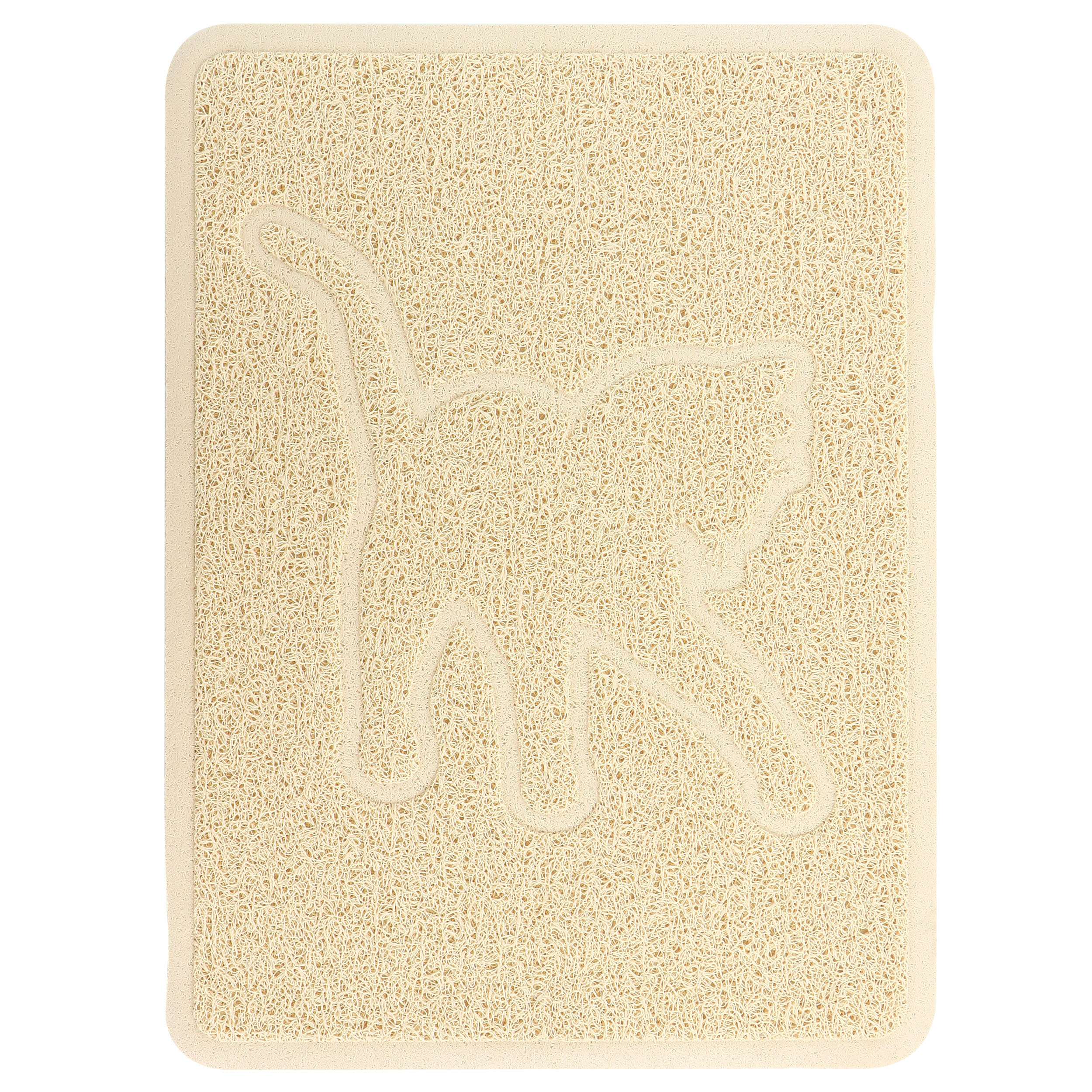Gibson Everyday Pet Elements 18.5 x 13.78 Inch Cat Silhouette Placemat in Tan