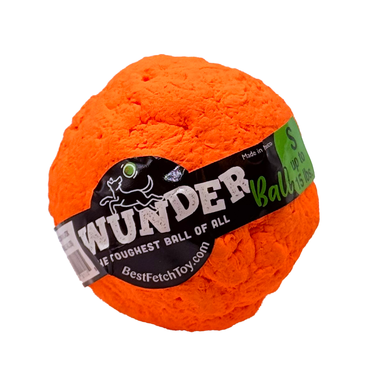 WUNDERball - Best Fetch Toy (SMALL) up to 15 lbs. Orange