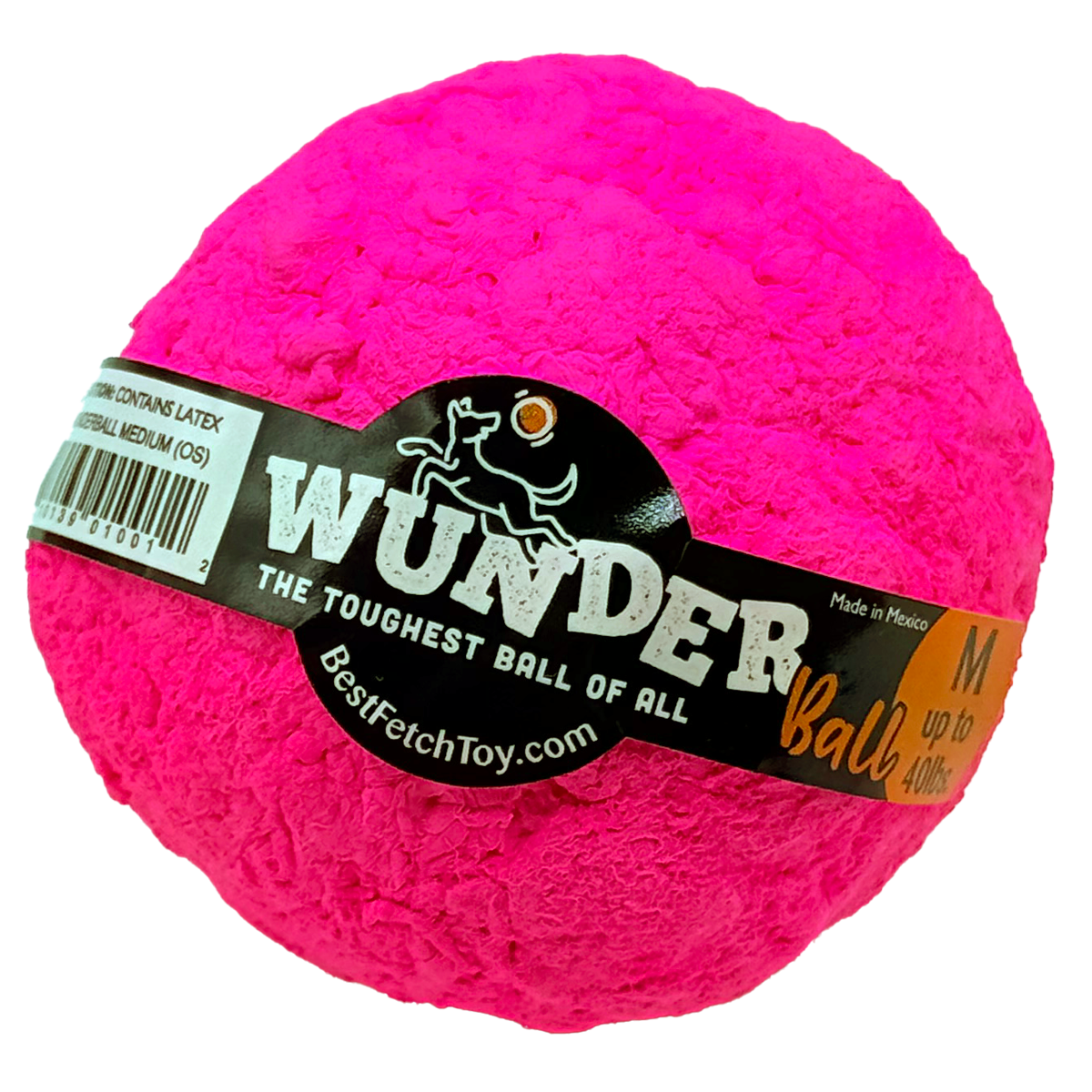 WUNDERball - Best Fetch Toy (MEDIUM) up to 40 lbs. Pink