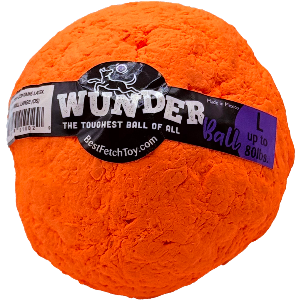 WUNDERball - Best Fetch Toy (LARGE) up to 80 lbs. Orange