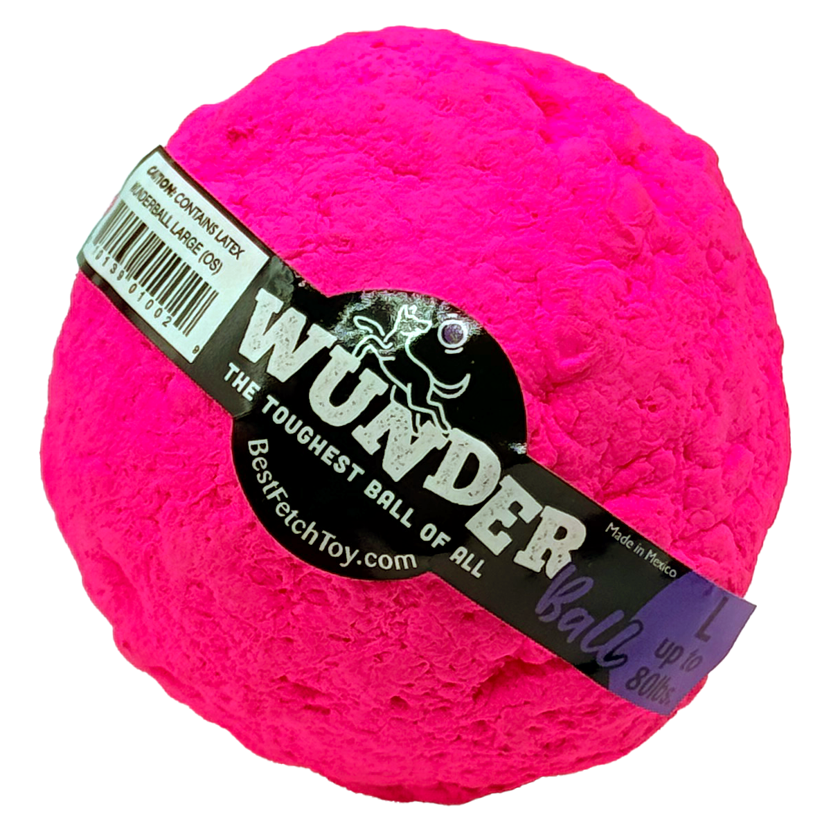 WUNDERball - Best Fetch Toy (LARGE) up to 80 lbs. Pink