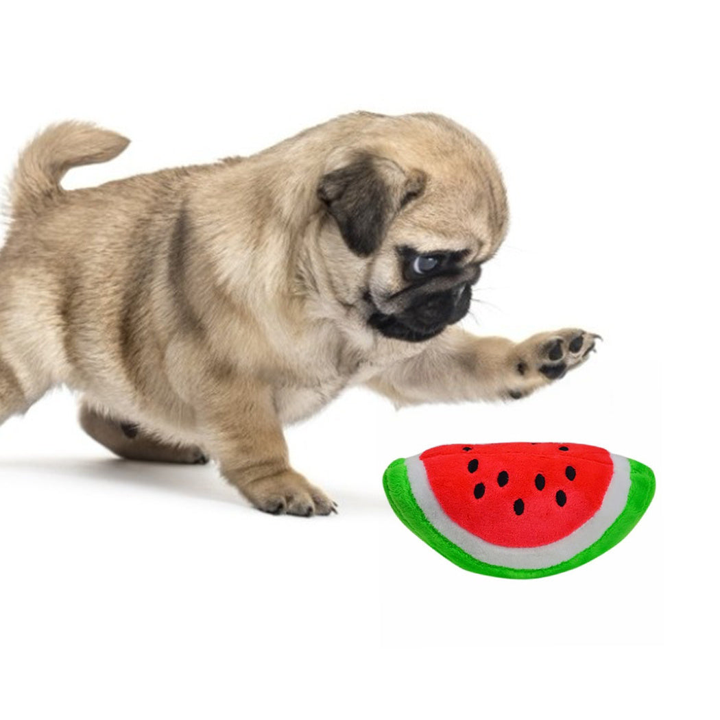 Gooddog, Dog, Plush Vocal Toys, Fruits, Cartoons, Pets, Cats, Toys, Pet Supplies Dog watermelon