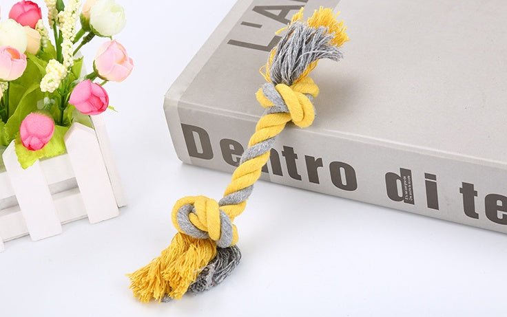 Rope Pet Toy Yellow
