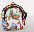 Pet Carrier Backpack Leash – Canvas, Breathable Mesh | S, M & L | 5 Colors White