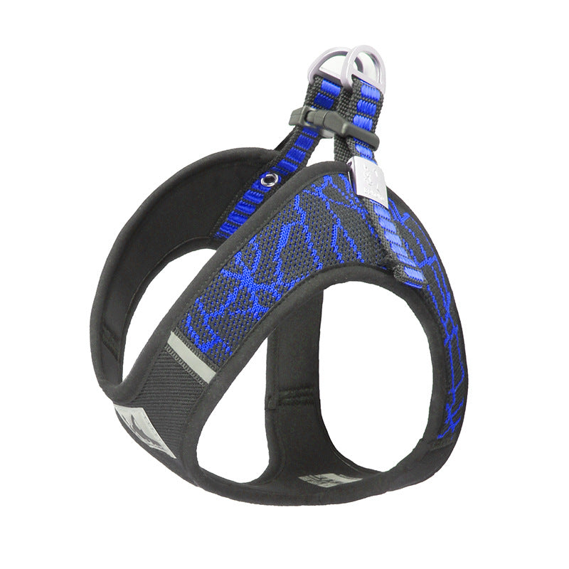 Pet supplies chest harness pet leash in stock Blue