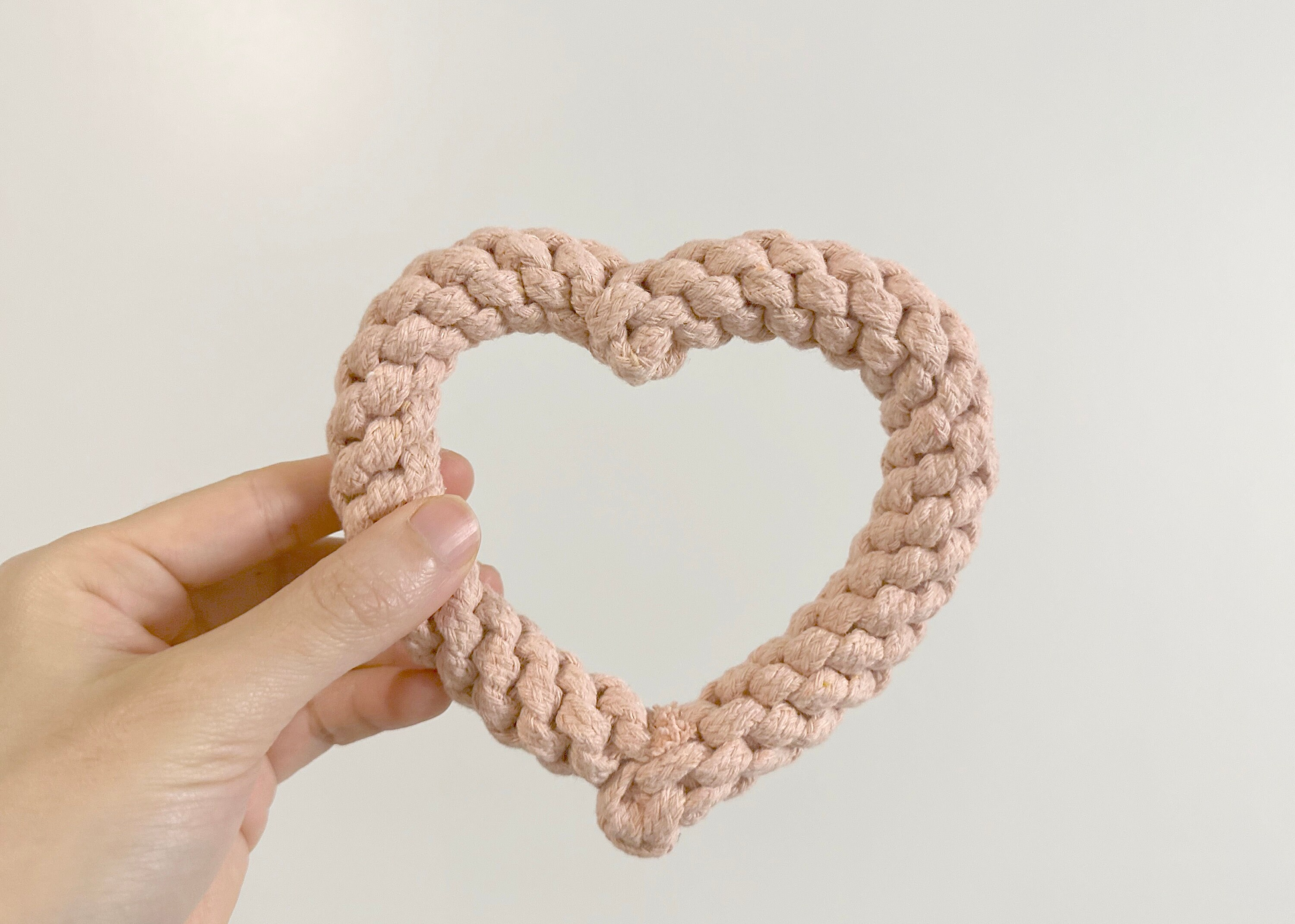 Sweetheart Macarons & Bear Hugs Collection Dog Toys Blush Heart