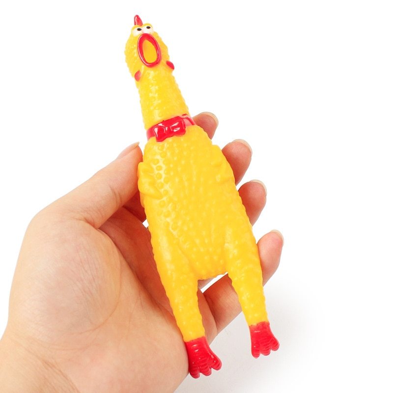 Screaming Chicken Pet Toy Venting Screaming Creative Prank 17cm