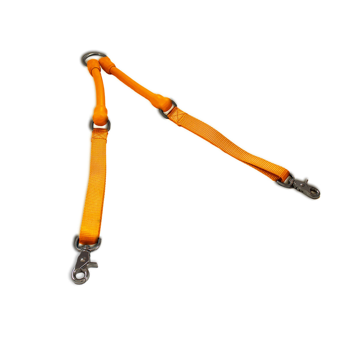 2 Dogs on 1 Leash - CRAZYcoupl'r Orange