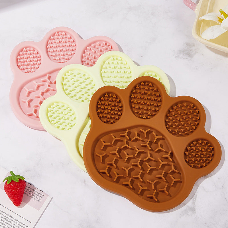 Paw Silicone Pet Lick Mat Slow Feeder