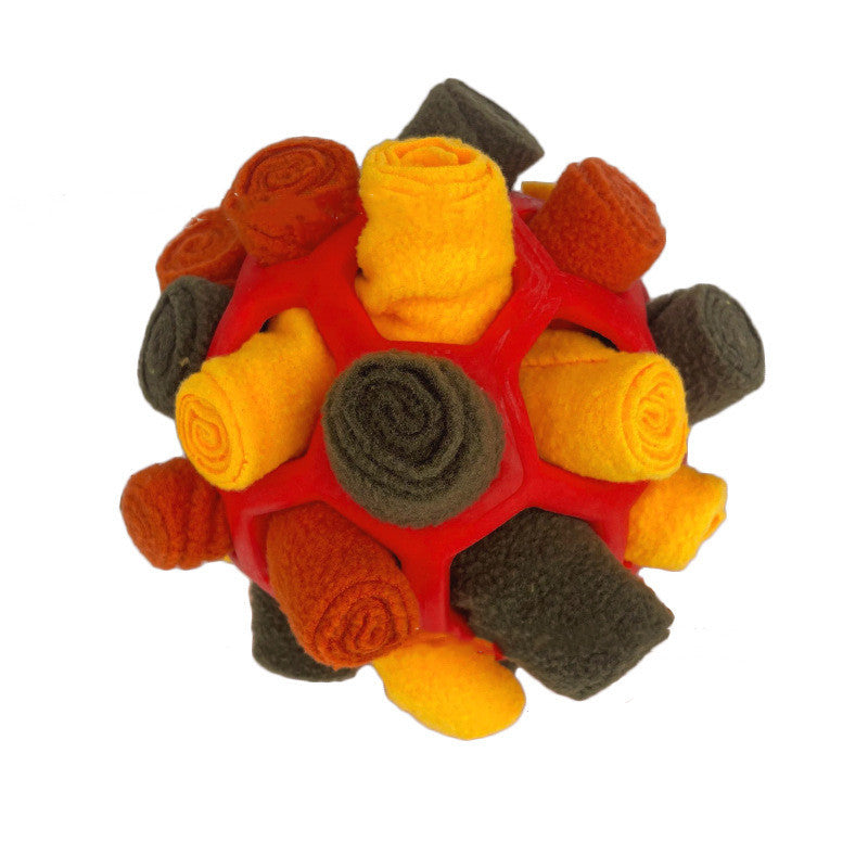 Pets Sniff Fried Balls, Toys, Bubble Rubber Balls, Educational, Anti Demolition Home Autumnal color system 1PCS
