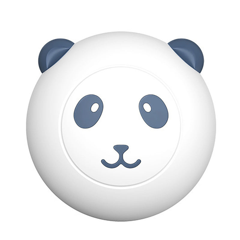Bathroom Silicone Pet Cat And Dog Shower Soft Bristled Brush Panda Shape Pet Soft Massage Bath Brush Pet Bathing Accessories Blue