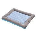 Pet Cooling Pad Bed For Dogs Cats Puppy Kitten Cool Mat Pet Blanket Ice Silk Material Soft For Summer Sleeping Blue Breathable Blue