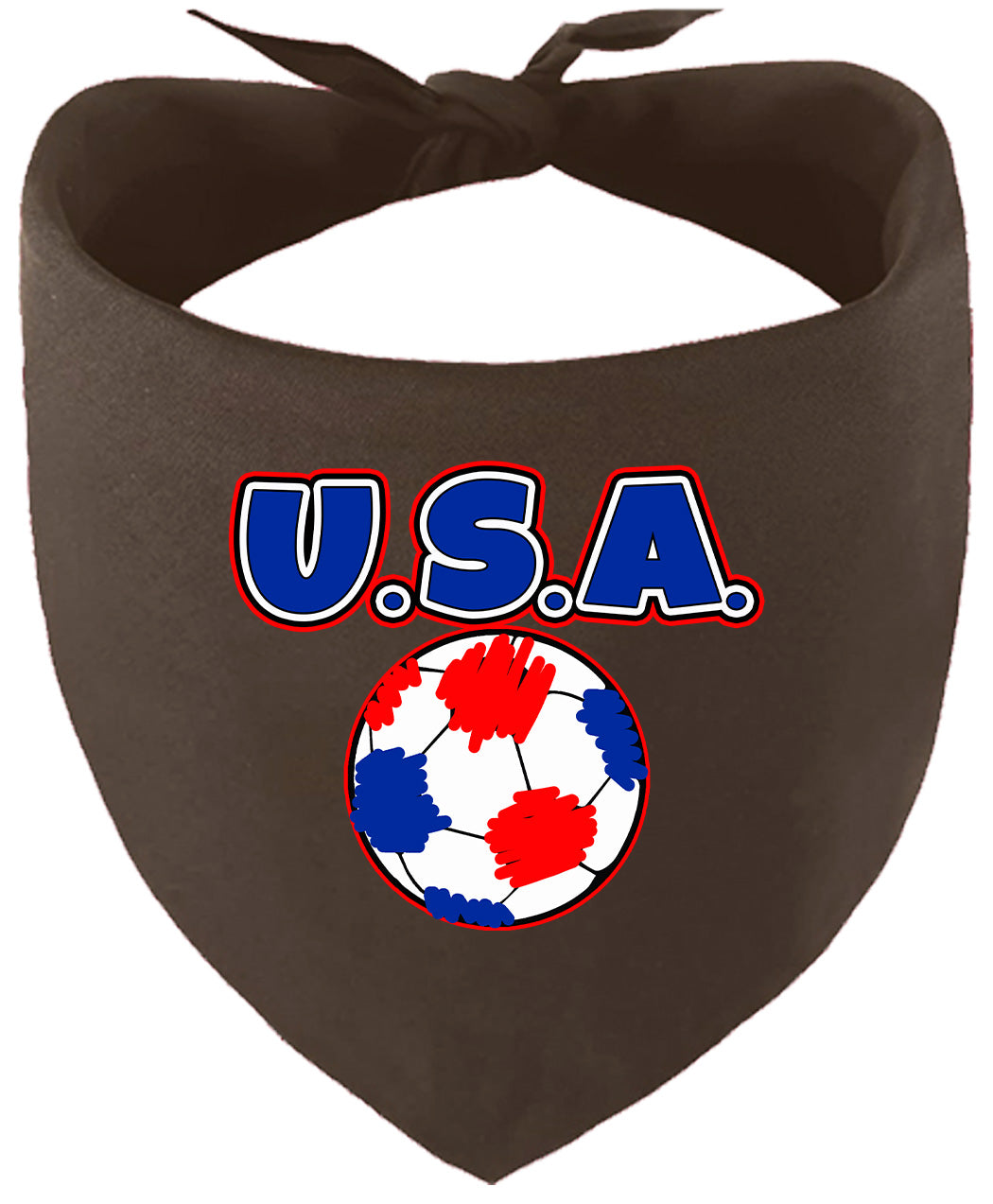 USA Soccer Pet Bandana Cocoa