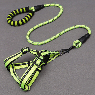 Pet Supplies Dog Leash Dog Leash Chest Harness Green